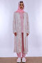 Pink Maternity Pajama Set with Hijab and Dressing Gown Effortt - 2