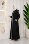 Honeycomb Fabric Ribbed Hooded Sports Hijab Ferace - 2