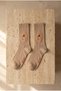 Men's Teddy Patterned Socks Brown - 3