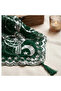 Groom's shawl with sequins and green tassels