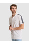 Dark Gray Sleeve Detailed Slim Fit 100% Cotton Apaş Collar T-Shirt 50307520-Vr080 - 3