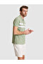 Green Slim Fit 100% Cotton Buttoned Polo Collar T-Shirt 50310154-Vr016 - 3