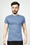 CYCLING NECK STRIPED MEN'S T-SHIRT CDR 4014