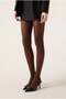 Woman's 90 den opaque pantyhose brown - 3
