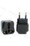black 2 Round Pin Plug Adapter Convert Universal EU/AU/US/UK to Brazil Switzerland Italy Jack Electr