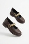 Okira Premium Brown Oxford Ballet Shoes