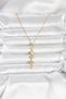 316L Steel Gold Color Luck Necklace Y Model Zircon Stone Women's Necklace - 2