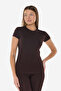 Women's Brown Round Neck Short Sleeve Modal Body 191 - 5