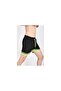 Black Men's Swim Shorts with Green Stripes ABM2463-2 - 5