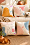 Double Sided Printed Quiet Patterned 4-Piece Combination Suede Throw Pillow Case