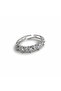 Steel Ring with Star Zircon Stone, Adjustable, Women'S, Non-Tarnish - 2