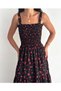Women's Gipeli Saxs Color Long Strap Floor Dress Woven Viscose Fabric 125 cm - 4