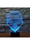 7-color An Alien 3D Nightlight, Workbench Room Living Room Atmosphere Light, Holiday Birthday Creati