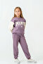 5-9 Years Paris Athletic Girl's Suit-Purple - 4