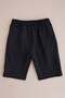 Belt-Tied Pocket Zippered Boys' Capri Pants - 5