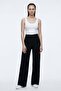 Women's Basic High Waist Wide Leg Pants