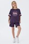 Ages 4-15 Licensed Us Polo Assn Girls' Set - Purple - 3