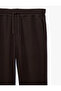 Viscose Blended Pocketed Waist-Tie Sweatpants - 6