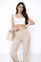 Lycra Velcro Closure Pocket Palazzo Pants - 4
