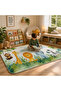 Adorable Animals Cushion Play Mat Rug – Soft Padded Carpet with Non-Slip Backing - 8