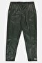 Women Skinny Fit Solid Slit Hem Pants, Army Green - 3