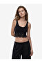 Cotton Slim Fit Lace Detailed Thick Strap Crop Blouse - 2