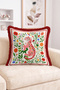 Floral Garden Patterned Tiger Figured Fringed Throw Pillow Cover Decorative Pillow Case Modern
