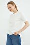 Sequin Teddy Bear Embroidered Crew Neck T-Shirt - 3