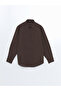 Xside Brown Regular Fit Long Sleeve Men's Shirt - 5