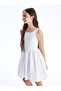 Nevavm U-Neck Girls' Dress with Difference - 2