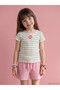 New Season Lcw Kids White Printed Boys' T-Shirt Set
