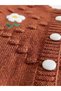 Girl's Daisy Embroidered Cardigan Knitwear Trousers Double Set - 5