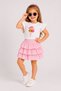 Ice Cream Embroidered Skirt Set - 4