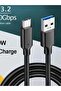 كابل USB 3.2 10Gbps 3A 60W QC 3.0 من النوع C بطول 0.5 متر، كابل USB A إلى Type-C 3.2 Gen2 لنقل البيانات USB C SS - 7