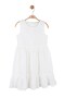 Nk Girl's Sleeveless Embossed Dress 4-8 Years Old White - 4