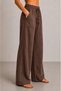 Cotton Muslin Fabric Summer Sweat-Repellent Cotton High Waist Wide Leg Palazzo Women's Trousers - 4