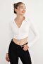 Double Zipper Polo Collar Blouse - 2