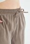 Elastic Waist Pocket Palazzo Trousers - 5