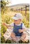 Baby Boy Linen Look Cap with Teddy Bear Figure - 100% Cotton Baby Hat (0-18 Months, Size 44-46 cm) - 4