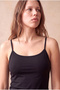 Jet Black Round Neck Rope Strap Women's Top Harleen - 4