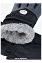 Men's Inflatable Parachute Fabric Gloves with Fur Inside - 2