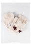 95% Viscose 5% Spandex, Girls' Soft Covered Cut Gloves (Ages 4-8) - 3