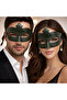 Khaki Green Mysterious Masquerade Mask (5263) - 2