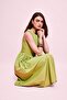 Crew Neck Cotton Sleeveless Midi Green Dress H8429Ax26Sm - 5