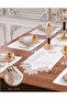 Çınar Linen Dinner Set Table Set for 6 People 7 Piece Supla Runner Set Cream