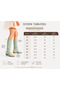 Eliz Women's Short Heel Suede Laser Cut Perforated Summer Boots-Baby Blue - 5