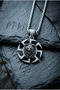 Wolf Head Pattern Handcrafted Stainless Steel Chain Men's Necklace