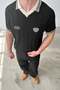 Los Feliz Embroidered Polo Neck Knitwear T-Shirt - 3