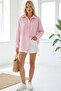 3900 Oversize Striped Shirt - Y.Pembe - 3