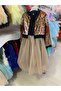 Special Occasion Evening Dress with Sequin Jacket for Girls - 6